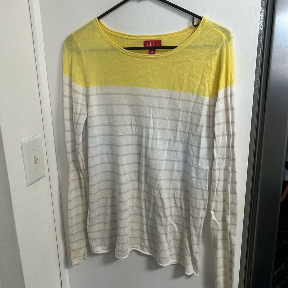 Elle Vibrant Yellow Knit Top
